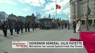 Vice Regal Salute  Throne Speech Canada 2020 [upl. by Gronseth]