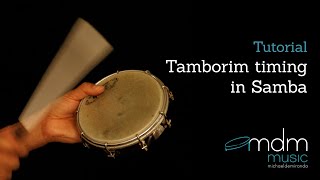 Tamborim timing in samba Tutorial [upl. by Naivatco]