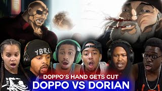 Dorian cuts Doppos Hand  BAKI Ep 4 Reaction Highlights [upl. by Novehc]