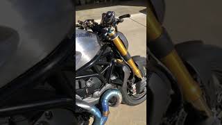 Ducati Monster 1200s SC Project Exhaust [upl. by Luapsemaj231]