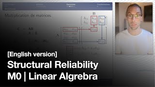 M0  Linear Algebra  CIV8530  Structural amp System Reliability English version [upl. by Ranie]