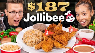 187 Jollibee Fried Chicken Taste Test  FANCY FAST FOOD [upl. by Horatio383]