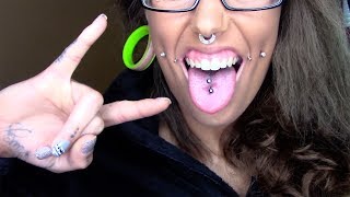 All About My Double Tongue Piercing  AngelVicious [upl. by Madaih]