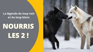 Le conte amérindien du loup noir et du loup blanc [upl. by Kenwrick264]