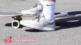 Longboarding 101  How to Stop Foot Breaking Advanced Carving Coleman Slide [upl. by Hilaria864]