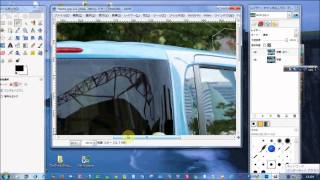 gimp tutorial 車の色を変える [upl. by Golter]
