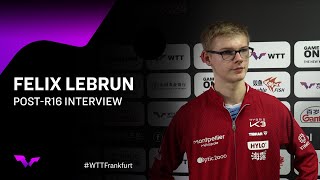 Felix Lebrun PostRound of 16 Interview  WTTFrankfurt 2024 [upl. by Clara593]