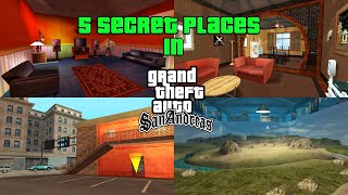 TOP 5 SECRET PLACES in GTA SAN ANDREAS Not a FAKE [upl. by Dawkins]