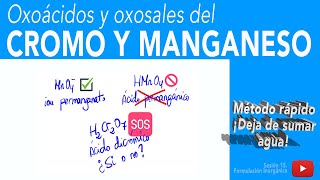 Cromo y Manganeso oxoácidos y oxosales [upl. by Ococ180]