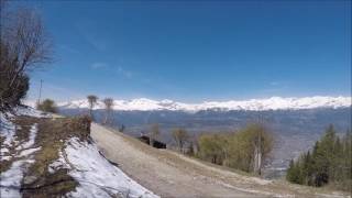 Bisse de Vercorin VercorinLa Lé Valais Suisse 3042017 [upl. by Nalyd703]