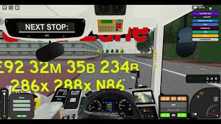 Roblox Derry District Route 286X [upl. by Idnam558]