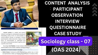 Sociology Class  07 OAS2024 [upl. by Anatollo]