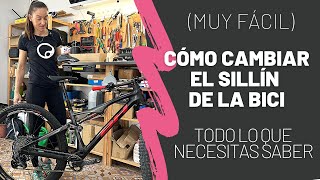 MUY FÁCIL CÓMO CAMBIAR EL SILLÍN DE LA BICI todo lo que necesitas saber [upl. by Kerri709]