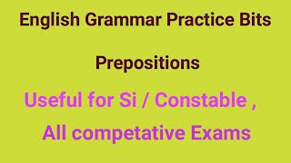 English Grammar Practice Bits  Prepositions English Grammar prepositions [upl. by Ardnosal599]