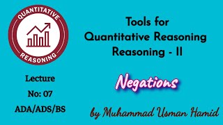 Tools for Quantitative Reasoning  Lecture 07  ADA  ADS  BS  BZU  UoS HEC QREA108 [upl. by Leuname]