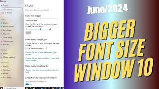 How To Make File Explorer Font Size Bigger in Window 1011 2024 UrduHindi [upl. by Levy]