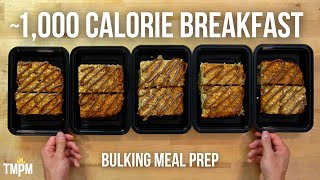 High Calorie Breakfast Meal Prep for Muscle Gain and Bulking  Big Boy Baked Oatmeal [upl. by Alvie262]