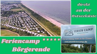 CAMPINGPARK BÖRGERENDE 🌞 direkt an der Ostsee zwischen Warnemünde und Kühlungsborn [upl. by Nodnyl]