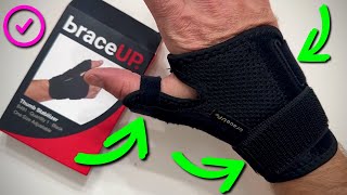 BraceUP Thumb Spica Splint Brace Right Left Hand Review [upl. by Furr]