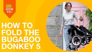 How to fold and unfold the Bugaboo Donkey 5 [upl. by Llennyl]