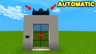 How To Make An Automatic Redstone Door In Minecraft [upl. by Mollie]