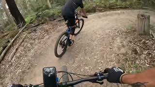 SHREDTOPIA FULL DOWNHILL RUN  NAROOMA BIKE PARK [upl. by Ihsakat255]