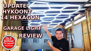 Professional garage lighting in one hour with Hykoont 14 Hexagon garage lights honest review [upl. by Soph]