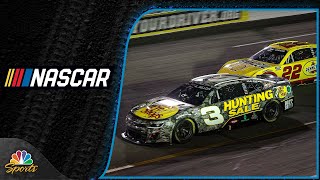 NASCAR Cup Series Highlights The wild finals laps of the Cook Out 400  Motorsports on NBC [upl. by Nnaed914]