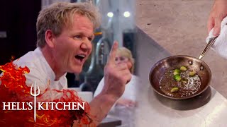 Richard Gives Gordon A SINGLE Brussel Sprout For Garnish  Hells Kitchen [upl. by Yadrahc]