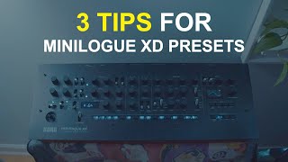 Korg Minilogue XD  3 Tips on How to Organize your Sounds [upl. by Neffets]