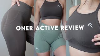 ONER ACTIVE EFFORTLESS COLLECTION REVIEW  COMPARISON TO CLASSIC SEAMLESS BOOTY SCRUNCH SIZING [upl. by Ursas]