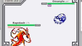 Fire type Pokemon vs Omanyte [upl. by Eyma]