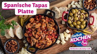 Spanische TapasPlatte  Rezepte für Lidl von Sallys Welt [upl. by Havens267]