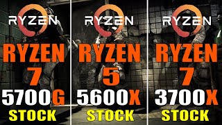 RYZEN 7 5700G vs RYZEN 5 5600X vs RYZEN 7 3700X  PC GAMES TEST [upl. by Hadden]