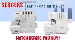 EASY to thread Sergers  Brother AirFlow 3000 vs BabyLock Victory [upl. by Azyl]