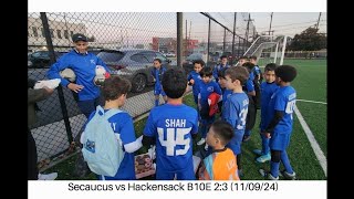 Secaucus vs Hackensack B10E 23 Highlights 110924 [upl. by Nelleoj180]