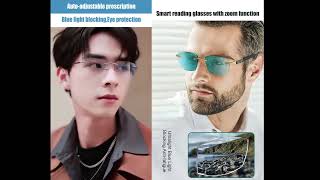 Ultraclear adjustable focus reading glasses bringing you a crystalclear world [upl. by Hepsoj]