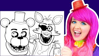 Coloring Five Nights at Freddys 🐻🦊 [upl. by Gow]