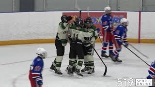 Hespeler Minor Hockey Bantam A  Oakville Rangers Red vs Hespeler Shamrocks [upl. by Nosyla]