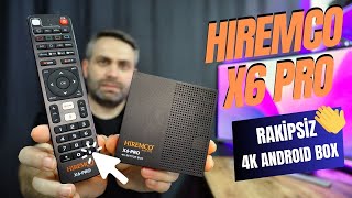 2024ÜN EN İDDAALI TV BOXI HIREMCO X6 PRO İNCELEMESİ  L1  AIR KUMANDA  APK  4GB DDR464 GB EMMC [upl. by Euqinommod]