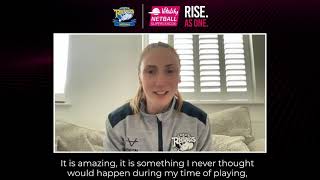 Vitality Netball Superleague Jade Clarke  Leeds Rhinos [upl. by Atnas]