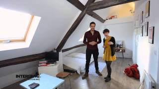 Relooking  un studio vintage sous les toits [upl. by Legnalos]