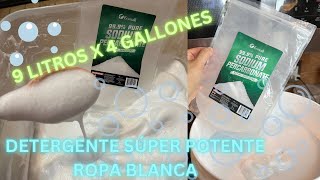 COMO HACER DETERGENTE PARA ROPA BLANCA SÚPER POTENTE 🥼🫧 [upl. by Gnav371]