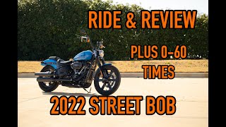 2022 STREET BOB FXBBS RIDE AND REVIEW [upl. by Yelik718]