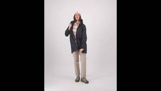 SW244790W Swanndri Womens Stableford Oilskin Parka in Navy [upl. by Emersen]