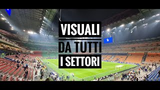 Visuale primo anello rosso settore L  fila 6  posto 6  Stadio San Siro [upl. by Ornstead]