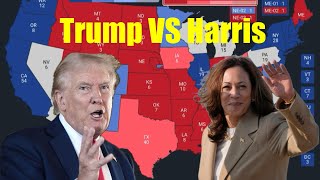 Meine FINALE USWahl 2024 Prediction Harris VS Trump [upl. by Annaxor]