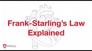 FrankStarlings Law Explained  EMTprepcom [upl. by Molahs103]