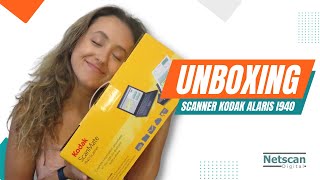 UNBOXING DO SCANNER PORTÁTIL KODAK ALARIS I940  NETSCAN DIGITAL [upl. by Aleakcim]