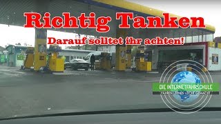 Tanken Teil 1  Das erste mal selber Tanken  Tankstelle  Fahrstunde  Führerschein [upl. by Arriaes]